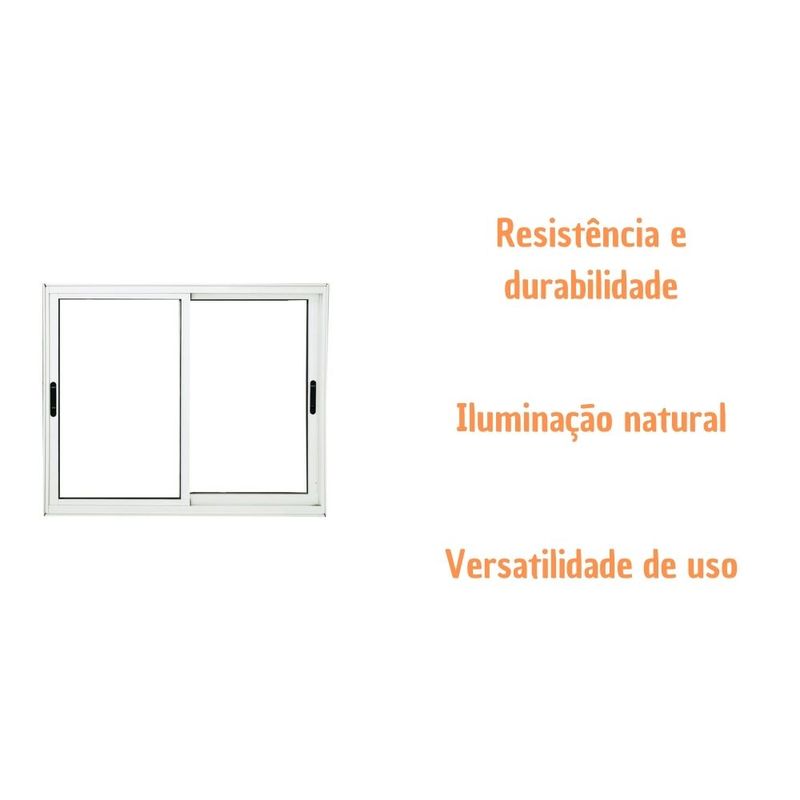 Janela-de-Correr-2-Folhas-sem-Grade-Aluminio-Branco-100x150cm