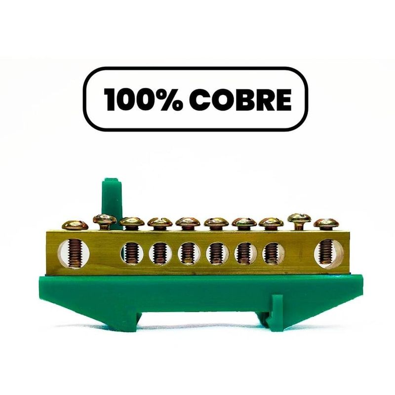 Barramento-Terra-com-8-Furos-para-Trilho-Din-Verde-Brum