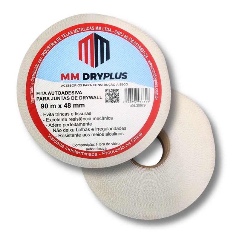 Fita-Telada-Adesiva-Fibra-Vidro-Branco-48mm-90m-MM-Dryplus
