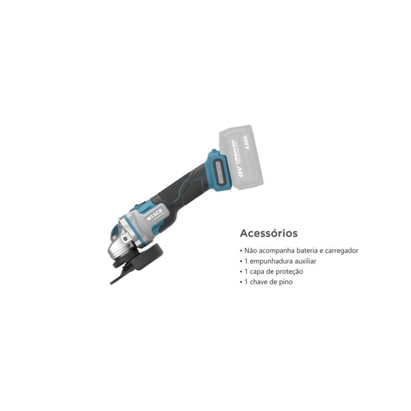 Esmerilhadeira-Angular-5--18V-Brushless-sem-Bateria-WS2890.9-Wesco