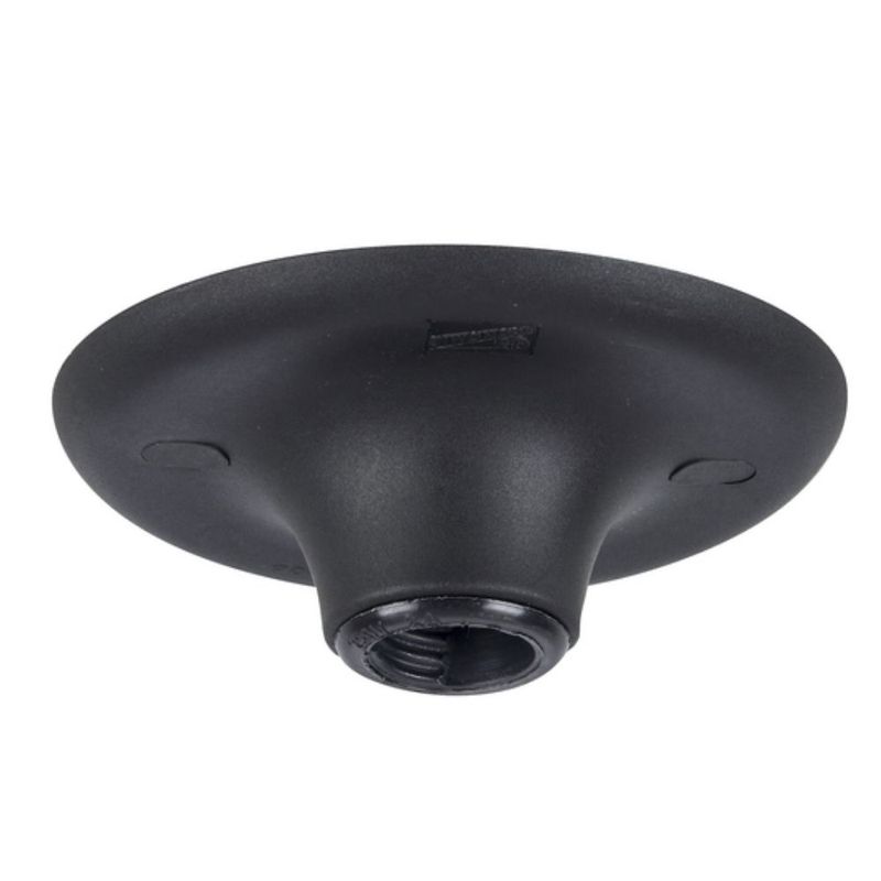 Plafonier-Plastico-Redondo-Taschibra-Soquete-Porcelana-1xE27-Preto