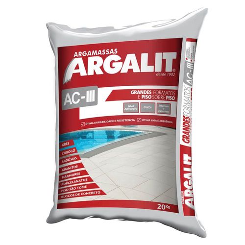 Argamassa Interna/Externa ACIII Hiper Argalit 20kg
