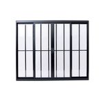 Janela-de-Correr-4-Folhas-com-Grade-Aluminio-Preto-100x150cm