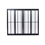 Janela-de-Correr-4-Folhas-com-Grade-Aluminio-Preto-100x150cm