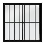 Janela-de-Correr-2-Folhas-com-Grade-Aluminio-Preto-80x80cm