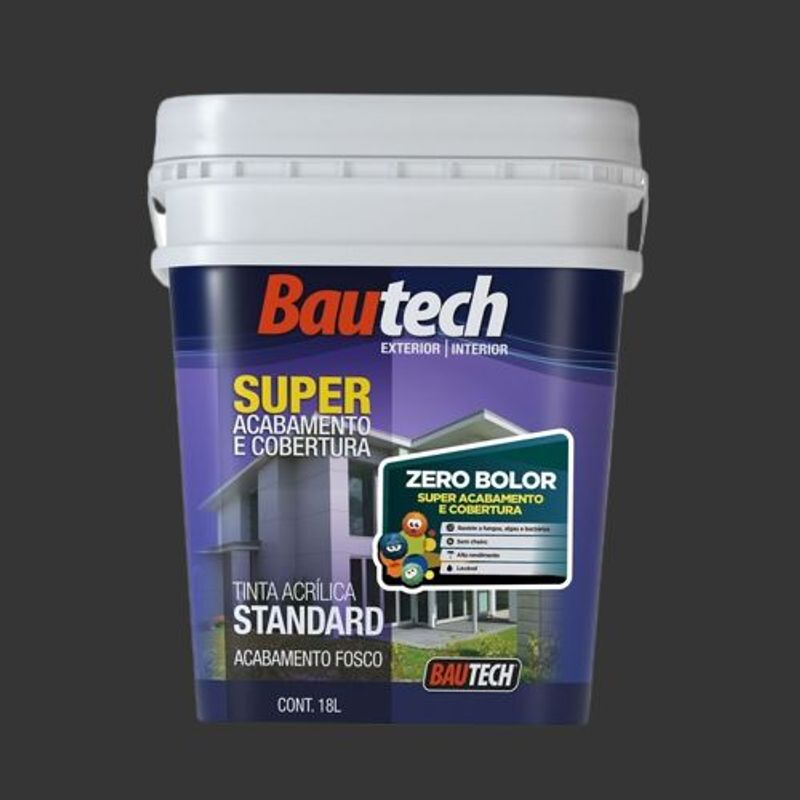Tinta-Standard-Acrilica-Fosco-Zero-Bolor-Preto-18L-Bautech