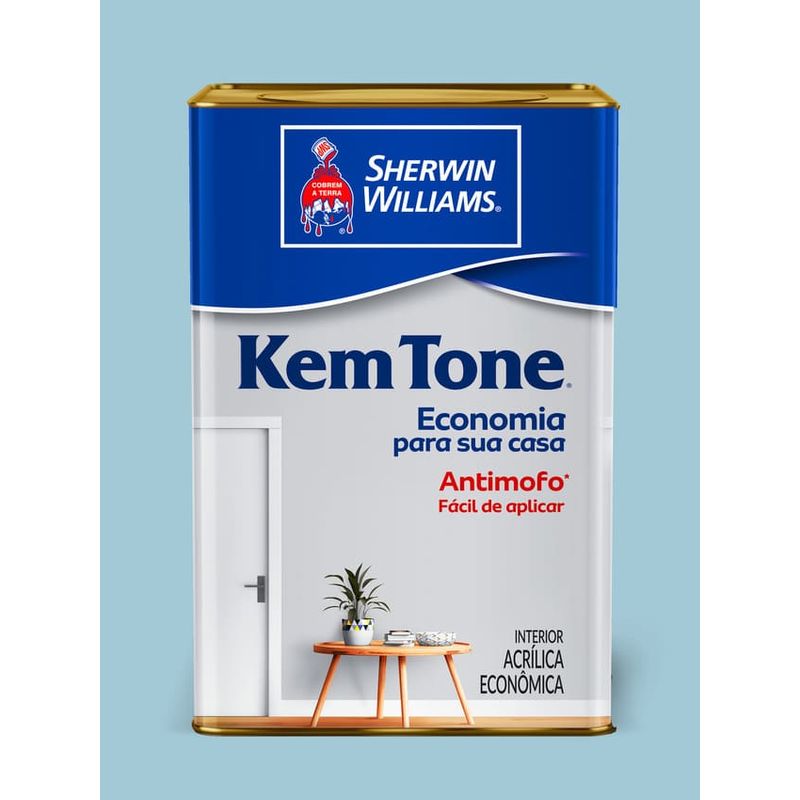 Tinta-Economica-Acrilica-Fosco-Kemtone-Azul-Ceu-18L
