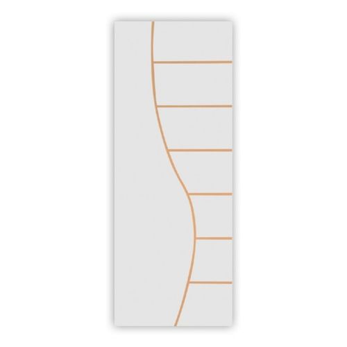 Folha de Porta Frisada Melamínica Colméia Cantareira Branco 210x80cm