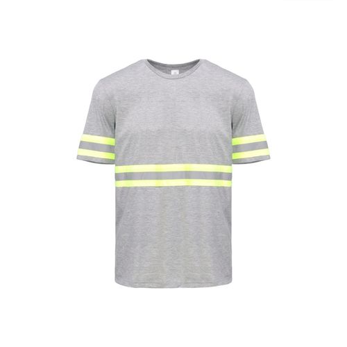 Camiseta Poliéster Cinza Manga Curta Refletiva Amalfis