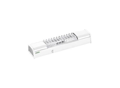 Luminária Calha Compacta Sobrepor Aço Branco 2 Lâmpadas E27 43cm