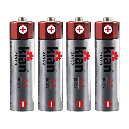 Pilha de Zinco 1.5V Tipo AA Blister com 4 unidades