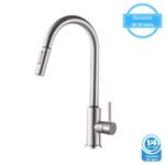 Monocomando-para-Cozinha-Mesa-Bica-Alta-Cromado-com-Sensor-de-Toque
