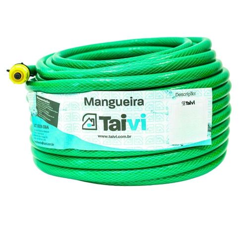 Kit Mangueira Reforçada, Esguicho, Conector Verde 15m 7/16" Taivi