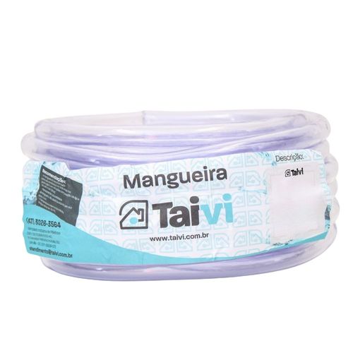 Mangueira Lisa PVC 3/8" Transparente Nivel 1,5mm Taivi