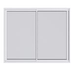 Janela-de-Correr-2-Folhas-sem-Grade-Aluminio-Branco-100x150cm