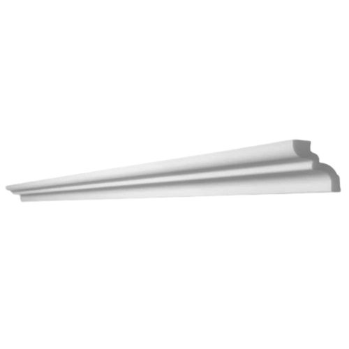 Rodateto Poliestireno D Branco 5x4x200cm Pacote com 2 peças