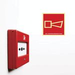 Placa-Alarme-Sonoro-15x15cm-em-PVC-Fotoluminescente