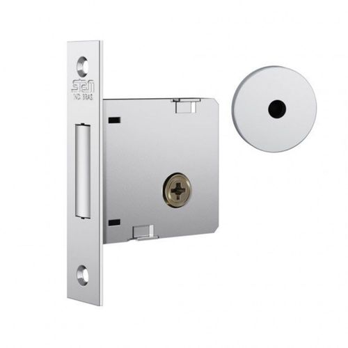 Trava de Segurança Externa Roseta Redonda Tetrachave 1004 40mm Cromada