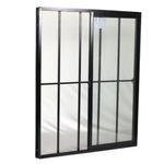 Janela-de-Correr-2-Folhas-com-Grade-Aluminio-Preto-100x100cm