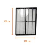 Janela-de-Correr-2-Folhas-com-Grade-Aluminio-Preto-100x100cm