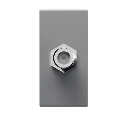 Módulo Tomada Coaxial para Antena de TV Branco Modulopro