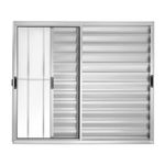 Veneziana-3-Folhas-com-Grade-Aluminio-Brilhante-100x100cm