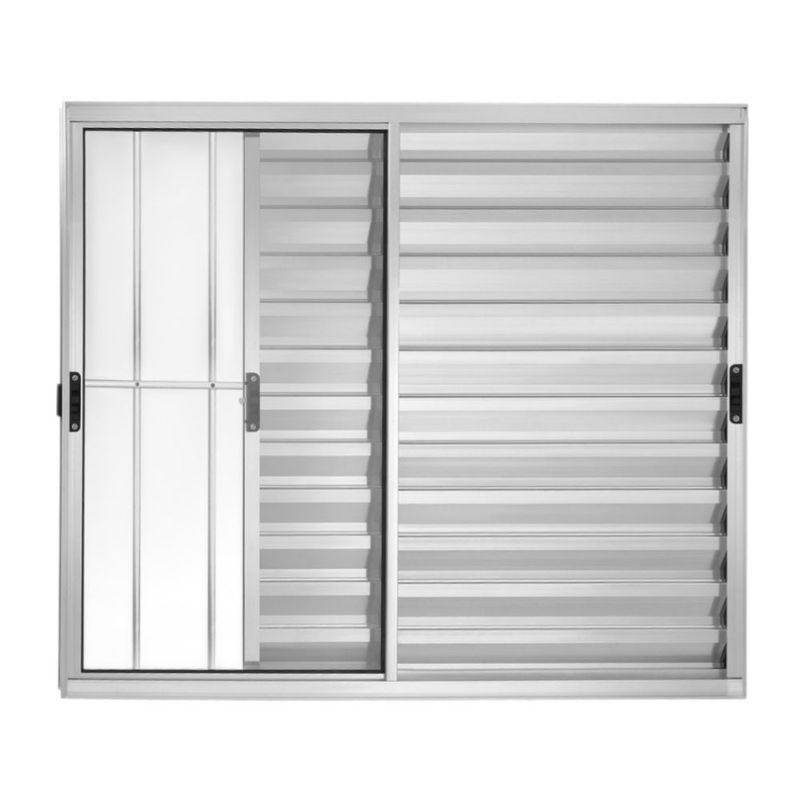 Veneziana-3-Folhas-com-Grade-Aluminio-Brilhante-100x100cm