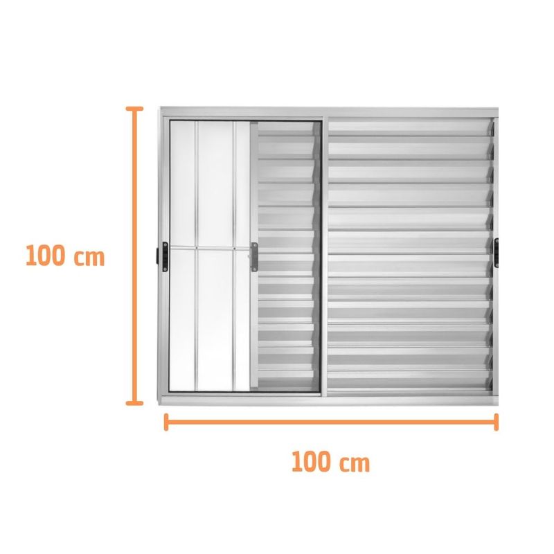 Veneziana-3-Folhas-com-Grade-Aluminio-Brilhante-100x100cm