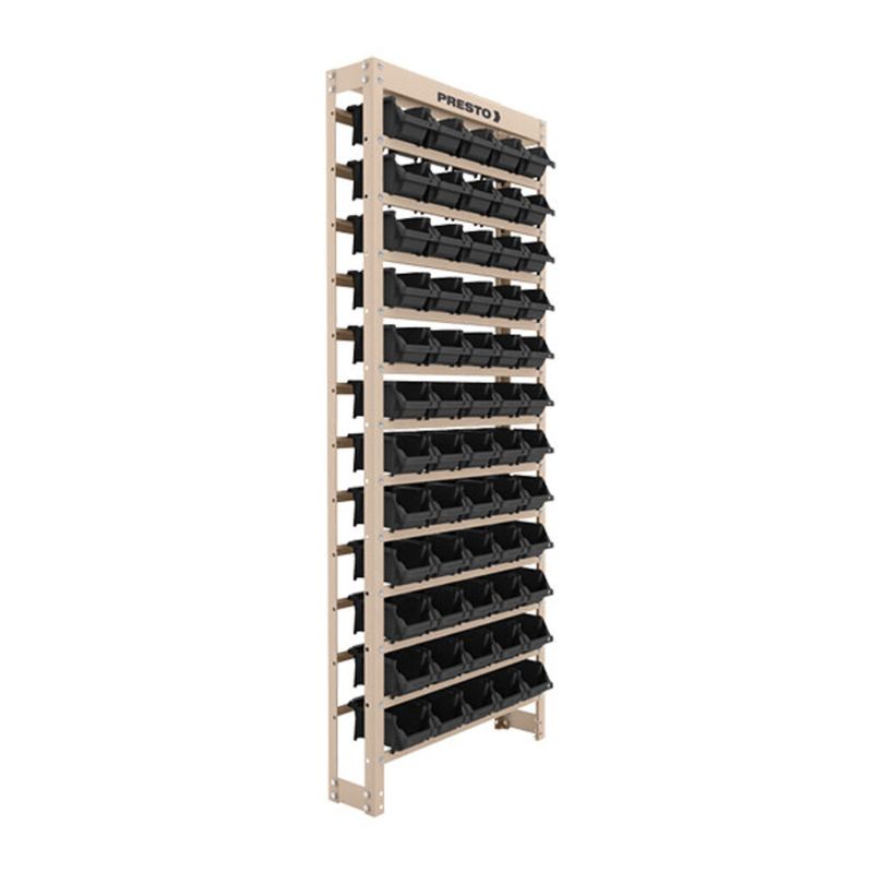Kit-Estante-Organizadora-com-60-Gavetas-Pretas-60x150x185cm-Aco-Bege