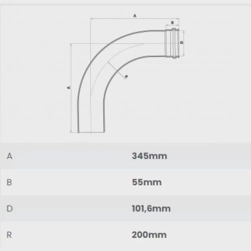 Curva-90-Longa-Esgoto-Serie-Normal-PVC-DN-100-Fortlev