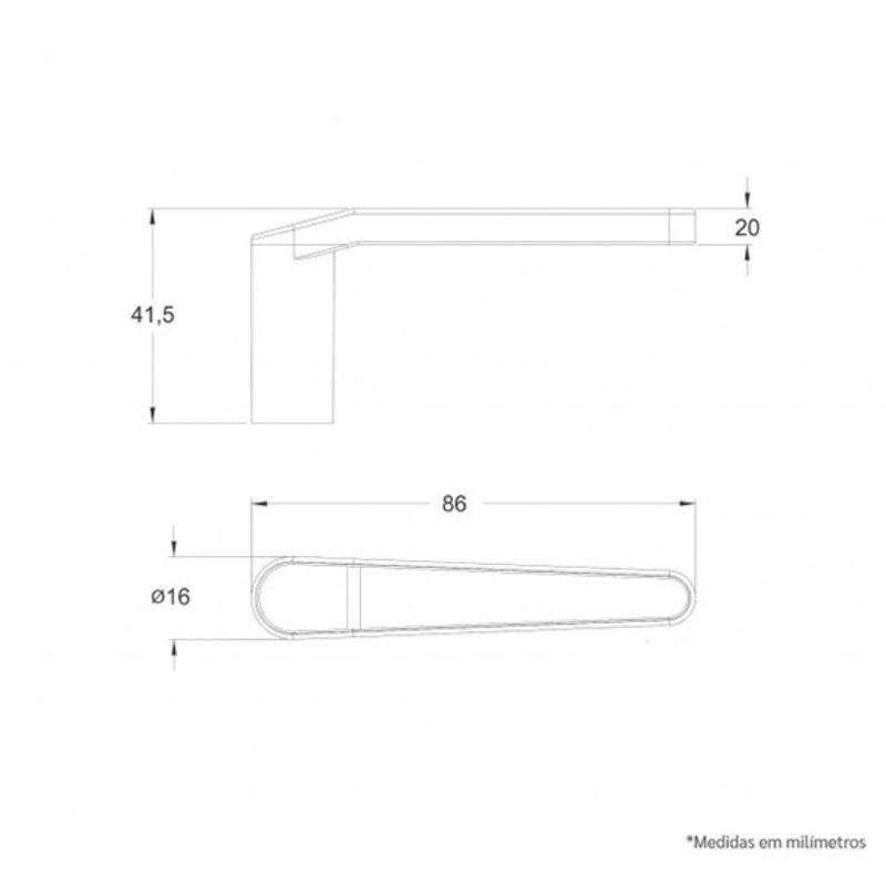 Fechadura-Externa-Serralheiro-Perfil-Estreito-501-03-265mm-Cromada