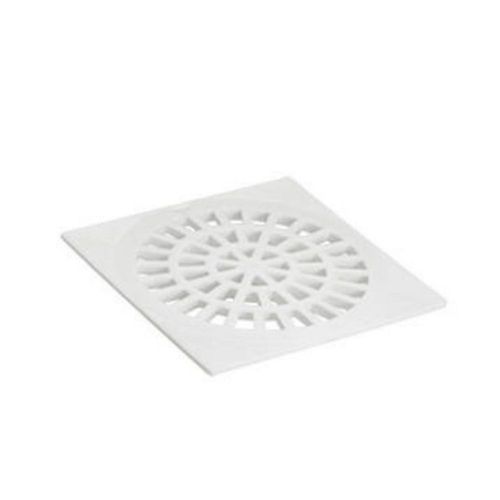 Grelha Quadrada PVC Branca DN100 Amanco