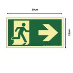 Placa-Contra-Incendio-Direita-15x30cm-em-PVC-Fotoluminescente