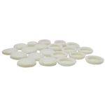 Tampa-para-Cabeca-de-Parafuso-1-4-x13mm-Branca-20-Pecas
