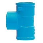 Te-Soldavel-com-Bucha-de-Latao-Azul-PVC-20mm-x-1-2--Fortlev