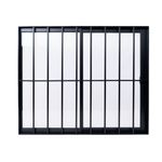 Janela-de-Correr-2-Folhas-com-Grade-Aluminio-Preto-100x100cm