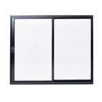 Janela-de-Correr-2-Folhas-sem-Grade-Aluminio-Preto-100x100cm