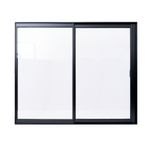 Janela-de-Correr-2-Folhas-sem-Grade-Aluminio-Preto-100x100cm