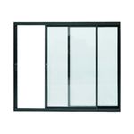 Janela-de-Correr-2-Folhas-sem-Grade-Aluminio-Preto-100x100cm