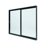 Janela-de-Correr-2-Folhas-sem-Grade-Aluminio-Preto-100x100cm