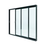 Janela-de-Correr-2-Folhas-sem-Grade-Aluminio-Preto-100x100cm