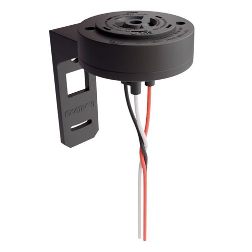 Tomada Base Giratória 360 Suporte Plástico p/Relé Fotoelétrico Exatron