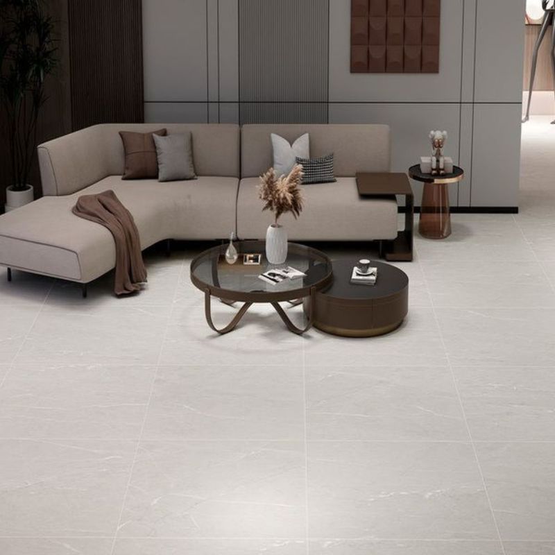 Porcelanato Armani Avena Retificado Acetinado Cinza 90x90cm 2,43m2