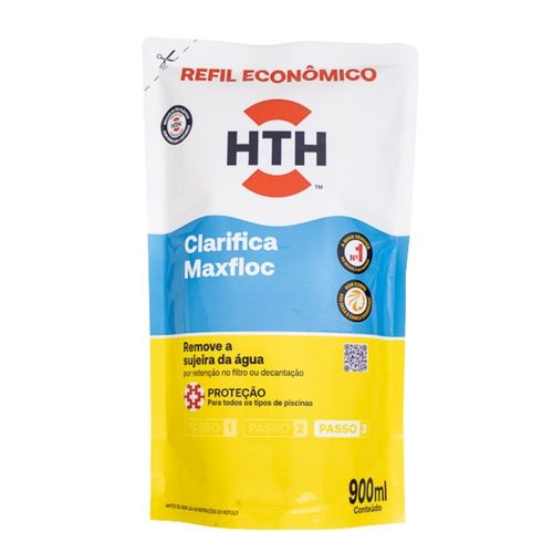 Refil Clarificante e Auxiliar de Filtração Frasco 900ml Piscina Hth