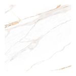 Piso Calacata Ochre Retificado Polido Branco 75x75cm 3,37m2