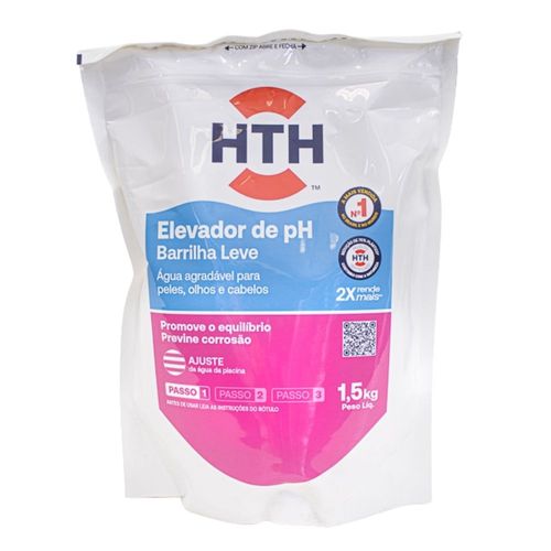 Elevador de pH para Piscina em Pó 1,5Kg HTH