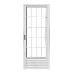 Porta-Palito-Aluminio-Branco-Vidro-Liso-Direito-210x80cm