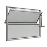 Janela-Basculante-Vidro-Boreal-Aluminio-Brilhante-40x100cm