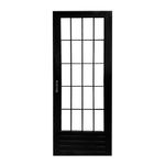 Porta-Palito-Aluminio-Preto-Vidro-Liso-Esquerdo-210x80cm