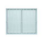 Janela-de-Correr-2-Folhas-com-Grade-Aluminio-Branco-80x80cm